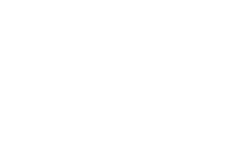 Silhouette of three white dogs of different sizes walking to the right on a green background.